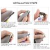 3 Pairs Shoe Toe Head Metal Protector High Heel Tip Cap Cover Pump Decorations Charms Repair Accessories view 4