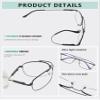 Eyekepper 3 Levels Vision Multifocus Reading Glasses UV Protection Progressive Readers Men Women Bendable Memory Frame view 4