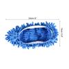 MECCANIXITY Washable Cleaning Shoes Cover Multifunction Chenille Duster Mop Slippers Foot Socks for House Floor, Pack of 2 Blue view 2