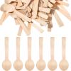 500 Pack Mini Wooden Spoons 3.9 Inch Disposable Wooden Spoons Birch Wooden Dessert Spoons Tiny Wooden Spoons Dessert Utensils for Eating Party Supplies, Chocolate Stirrers view 1
