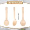 500 Pack Mini Wooden Spoons 3.9 Inch Disposable Wooden Spoons Birch Wooden Dessert Spoons Tiny Wooden Spoons Dessert Utensils for Eating Party Supplies, Chocolate Stirrers view 2