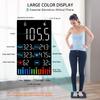 ABLEGRID Body Fat Scale,Digital Smart Bathroom Scale for Body Weight, Large Color Display Screen, 16 Body Composition Metrics BMI, Water Weigh, Heart Rate, Baby Mode, 400lb, Rechargeable view 4
