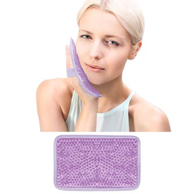 Gel Ice Pack Ice Bag with Strap-Reusable Hot & Cold Pack Compress Therapy for Pain, Swelling,Injuries of Knee, Shoulder, Foot, Back, Ankle, Neck, Hip, Elbow, Wisdom Tooth(1 pcs,Purple)