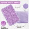 Gel Ice Pack Ice Bag with Strap-Reusable Hot & Cold Pack Compress Therapy for Pain, Swelling,Injuries of Knee, Shoulder, Foot, Back, Ankle, Neck, Hip, Elbow, Wisdom Tooth(1 pcs,Purple) view 4