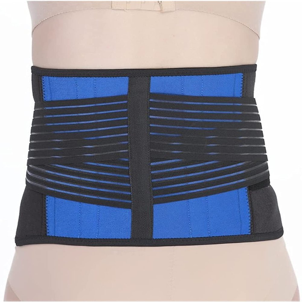 YOODODO S-6XL Lower Lumbar Back Brace Support Belt,Pain Relief Massage Band for Herniated Disc Sciatica and Scoliosis for Men Women Back Braces(Small)