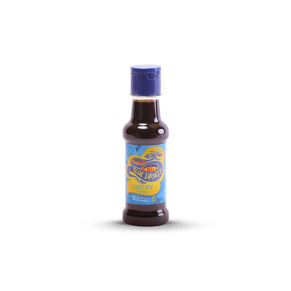 Blue Dragon Light Soy Saouce | Vegan | Contains SOYA Wheat, Peanuts and Nuts - 150ml