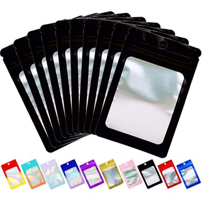 100 Pack Mylar Bags,Small Resealable Ziplock Foil Packaging Bags for Small Business Salts Lash Jewelry Sample