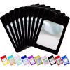 100 Pack Mylar Bags,Small Resealable Ziplock Foil Packaging Bags for Small Business Salts Lash Jewelry Sample view 1