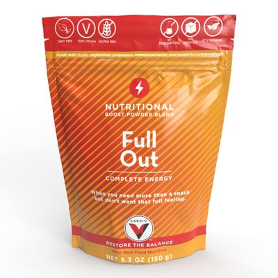 Cardio V FullOut - 30 Servings Nutrient-Packed Daily boosts for Jitter-Free Sustainable Energy Improve Overall Body Performance and Endurance Boosts Overall Health and Immunity
