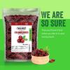 Dried Cranberries Original 3 Lbs(48 oz) Batch Tested Gluten & Peanut Free | Resealable Bag | High in Antioxidant | Great for Salads, Cooking and Mixes | Sweetened view 2