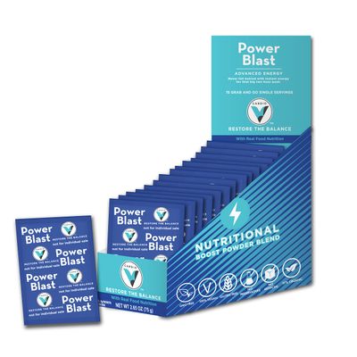 Cardio V PowerBlast - 15 Servings Nutrient-Packed Daily boosts for Jitter-Free Sustainable Energy Enhances Endurance, Builds and Strengthens Muscle Enhances Learning, Higher Thinking