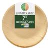 Charity Leaf Disposable Palm Leaf 7" Round Plates (200 pieces) Bamboo Like Serving Platters, Disposable Boards, Eco-Friendly Dinnerware For Weddings, Catering, Events view 1