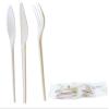 Compostable Forks Eco Friendly Cutlery 6.5 inch - CPLA Heat Resistant Disposable Utensils and Durable Cornstarch Bio Based Plastic Biodegradable Cutlery (50) view 1
