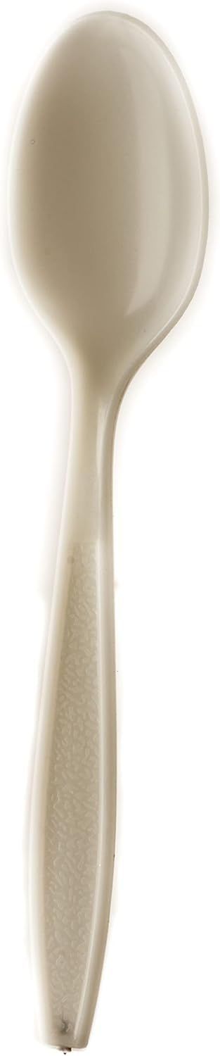 Compostable Spoons Eco Friendly Cutlery 6.5 inch - CPLA Heat Resistant Disposable Utensils and Durable Cornstarch Bio Based Plastic Biodegradable Cutlery (3000)