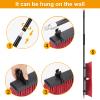 18 inches Push Broom Outdoor Garden Broom with 63" Long Handle for Deck Driveway Garage Yard Patio Concrete Floor Cleaning(Red) view 4