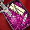 Lainrrew 100 Grams Rose Red PP Plastic Shiny Raffia Paper Shreds & Strands Gift Wrap Filler for DIY Gift Wrapping & Basket Filling view 2