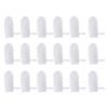Milisten Disposable Toothbrush Toothbrush 1 Set 18Pcs Infant Tongue Cleaner Gauze Disposable Infant Clean Mouth Gum (White) Teeth Cleaner Cleaning Tools