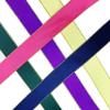 1 inch Wide Double Face Satin Ribbon with Gold Edges for DIY Gift Wrapping (Green) view 2