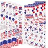 Ruluti 100pcs American Independence Day Party Cellophane Bags Plastic Clear Candy Gift Bags for Cookies Supplies view 1