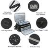 LEFORZ Home Health Nurse Bag Medical Bag Empty First Aid Storage with Detachable Divider Medical Supplies Bag for Nursing Student,Therapist,Doctors view 4