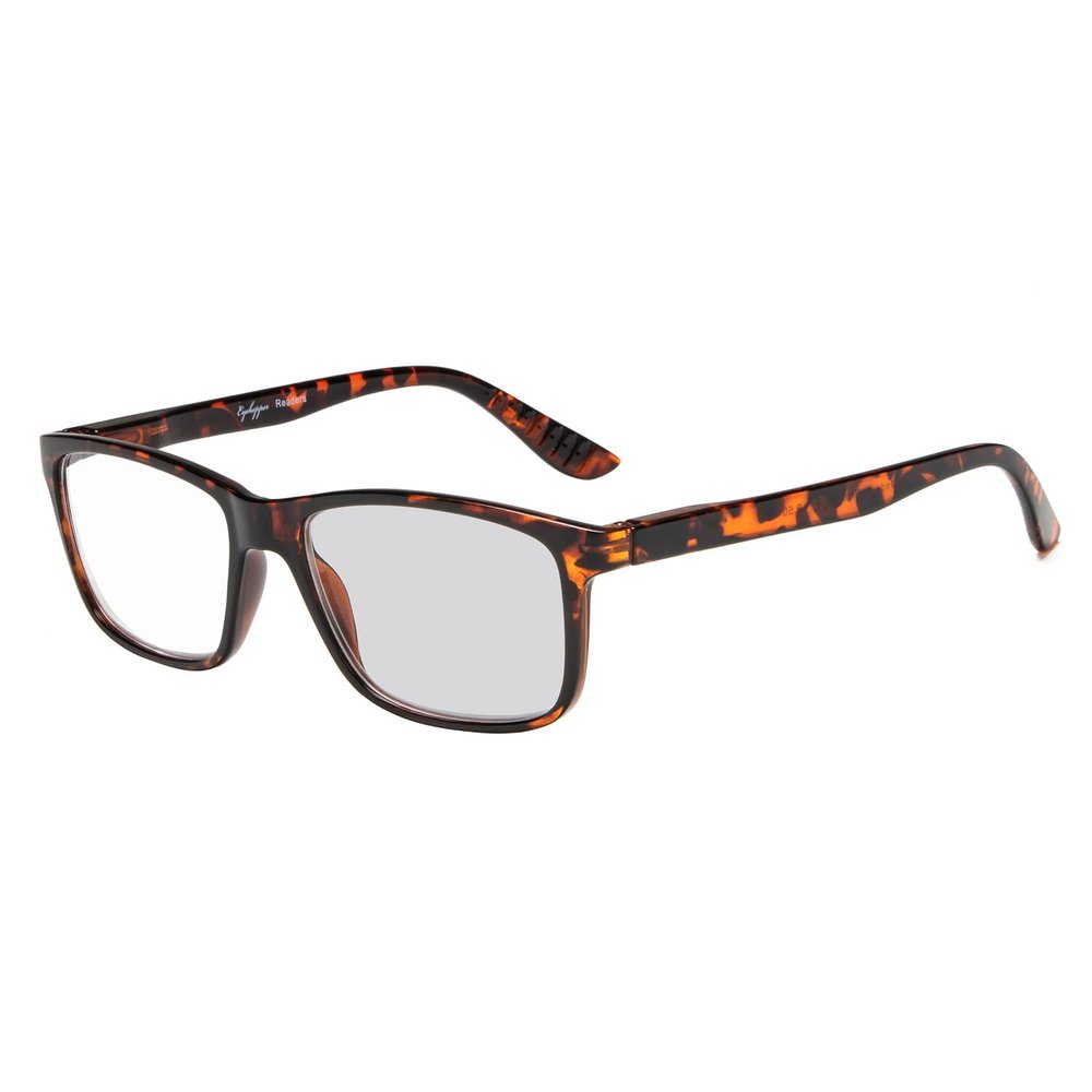 Eyekepper Transition Photochromic Reading Glasses for Women and Men Tortoise,+1.50