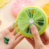 Ranvi Portable Pocket Swivel Pill Box 7 Days Weekly Pills Vitamin Small Jewelry Container Storage Dispenser, Cute Fruit Style(Pink) view 4