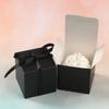 COTOPHER 25pcs Wedding Favor Boxes, Paper Gift Boxes 3x3x3 Inches Small Gift Boxes with Ribbons for Gifts, Crafting, Cupcake, Candy, Bridesmaid Proposal Boxes view 2