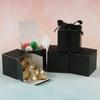 COTOPHER 25pcs Wedding Favor Boxes, Paper Gift Boxes 3x3x3 Inches Small Gift Boxes with Ribbons for Gifts, Crafting, Cupcake, Candy, Bridesmaid Proposal Boxes view 4