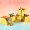 COTOPHER 25pcs Wedding Favor Boxes, Paper Gift Boxes 3x3x3 Inches Small Gift Boxes with Ribbons Small Boxes for Gifts, Crafting, Cupcake, Candy, Bridesmaid Proposal Boxes view 4