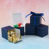 COTOPHER 25pcs Wedding Favor Boxes, Paper Gift Boxes 3x3x3 Inches Small Gift Boxes with Ribbons Small Boxes for Gifts, Crafting, Cupcake, Candy, Bridesmaid Proposal Boxes view 3