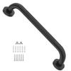 16 Inch Anti Slip Shower Grab Bar Oil Rubbed Black, Munzong Bathroom Grab Bar, Knurled Bathroom Balance Bar,Safety Hand Rail Support Handicap Elderly Injury Senior Assist Bath Handle view 1