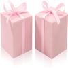 COTOPHER 25pcs Pink Wedding Favor Boxes, 3x3x3 Inch Gift Boxes with Ribbons for Wedding, Baby Shower, Birthday, Bridal Shower view 1