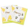 Dulousia Bumble Bee Party Napkins, Disposable Yellow Bee Honeycomb Paper Dinner Napkins for Baby Gender Reveal, Happy Bee Day, Summer Picnic, Bee Birthday, Baby Shower, Unfolded 13x13in, 40 Count view 2