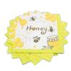 Dulousia Bumble Bee Party Napkins, Disposable Yellow Bee Honeycomb Paper Dinner Napkins for Baby Gender Reveal, Happy Bee Day, Summer Picnic, Bee Birthday, Baby Shower, Unfolded 13x13in, 40 Count view 4