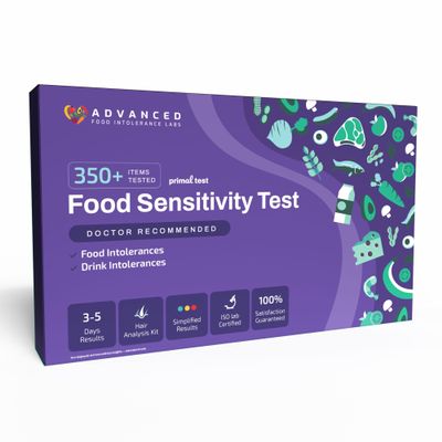 AFIL Primal | Food & Drinks Sensitivity Home Test Kit for Adults & Kids | 350+ Items, Gluten, Dairy | Fast Results | Holistic Health