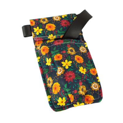 Appease Massage Lotion Bottle Holster - Fun and Stylish Washable Holsters - 100% Cotton Duck Cloth - Removable Belt, Use Ours or Your Own. Our Belt Fits 26-44 Inch Waists - Vintage Flowers