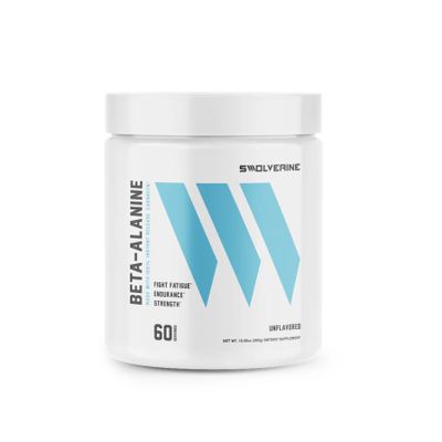 Swolverine Beta-Alanine | CarnoSyn, Instant-Release Amino-Acid, Delays Muscle Fatigue, Increases Muscular Endurance, Unflavored, 5g Per Serving, 300g (60 Servings)