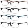 Eyekepper Reading Glasses Women Men 4-Pack Design Semi-rim Readers Eyeglasses view 1