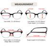 Eyekepper Reading Glasses Women Men 4-Pack Design Semi-rim Readers Eyeglasses view 3