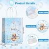 16 Pack Bear Baby Shower Bags with Handles - Party Bags with Bear, Star, Flower Designs for Kids Birthday and Baby Shower Favors view 2