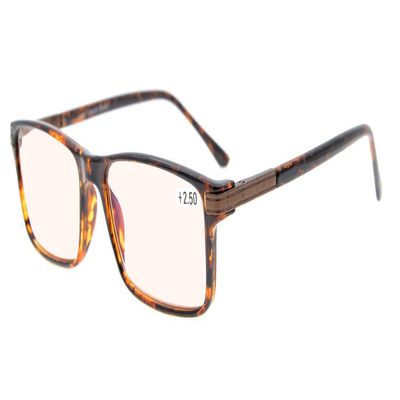 Eyekepper Computer Readers Retro Rectangle TR90 Frame Spring Hinges Computer Reading Glasses Tortoise +1.25
