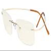 Eyekepper Titanium Rimless Computer Reading Glasses Readers Men Women Gold view 1