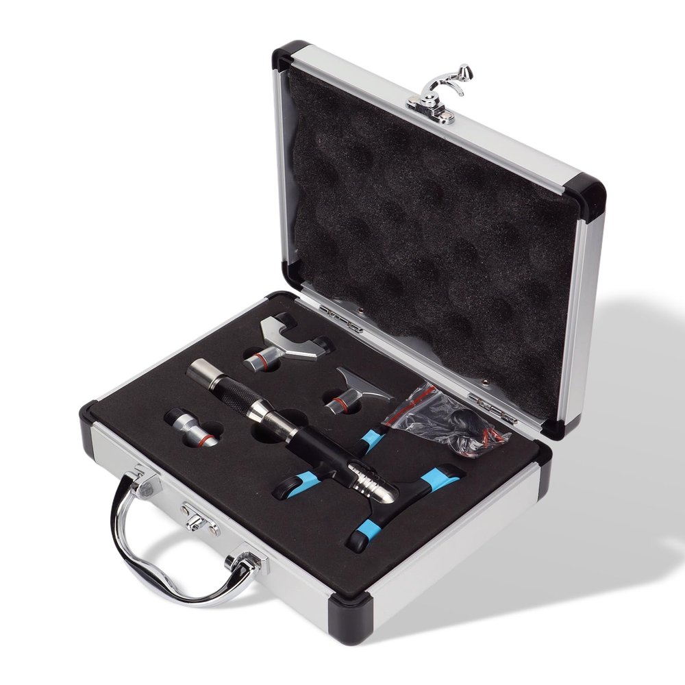 Manual Chiropractic Tools, Manual Spine Gun Chiropractic Adjustment Tool 10 Strength Levels 3 Heads Spine Adjust Corrector Manual Tool Chiropractic Adjusting Massager(black)