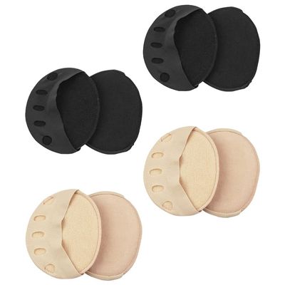 4 Pairs Topper Socks Ball of Foot Liner Covers Half Socks Forefoot Pads Separating Cushions for High Heels Flats