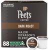 Peet's Coffee, Dark Roast Keurig K-Cup Pods, 100% Arabica Coffee - Major Dickason's Blend 88 Count (4 Boxes of 22 K-Cup Pods) view 1
