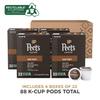 Peet's Coffee, Dark Roast Keurig K-Cup Pods, 100% Arabica Coffee - Major Dickason's Blend 88 Count (4 Boxes of 22 K-Cup Pods) view 3