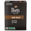 Peet's Coffee, Dark Roast Keurig K-Cup Pods, 100% Arabica Coffee - House Blend 88 Count (4 Boxes of 22 Pods) view 1