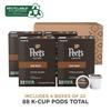 Peet's Coffee, Dark Roast Keurig K-Cup Pods, 100% Arabica Coffee - House Blend 88 Count (4 Boxes of 22 Pods) view 2