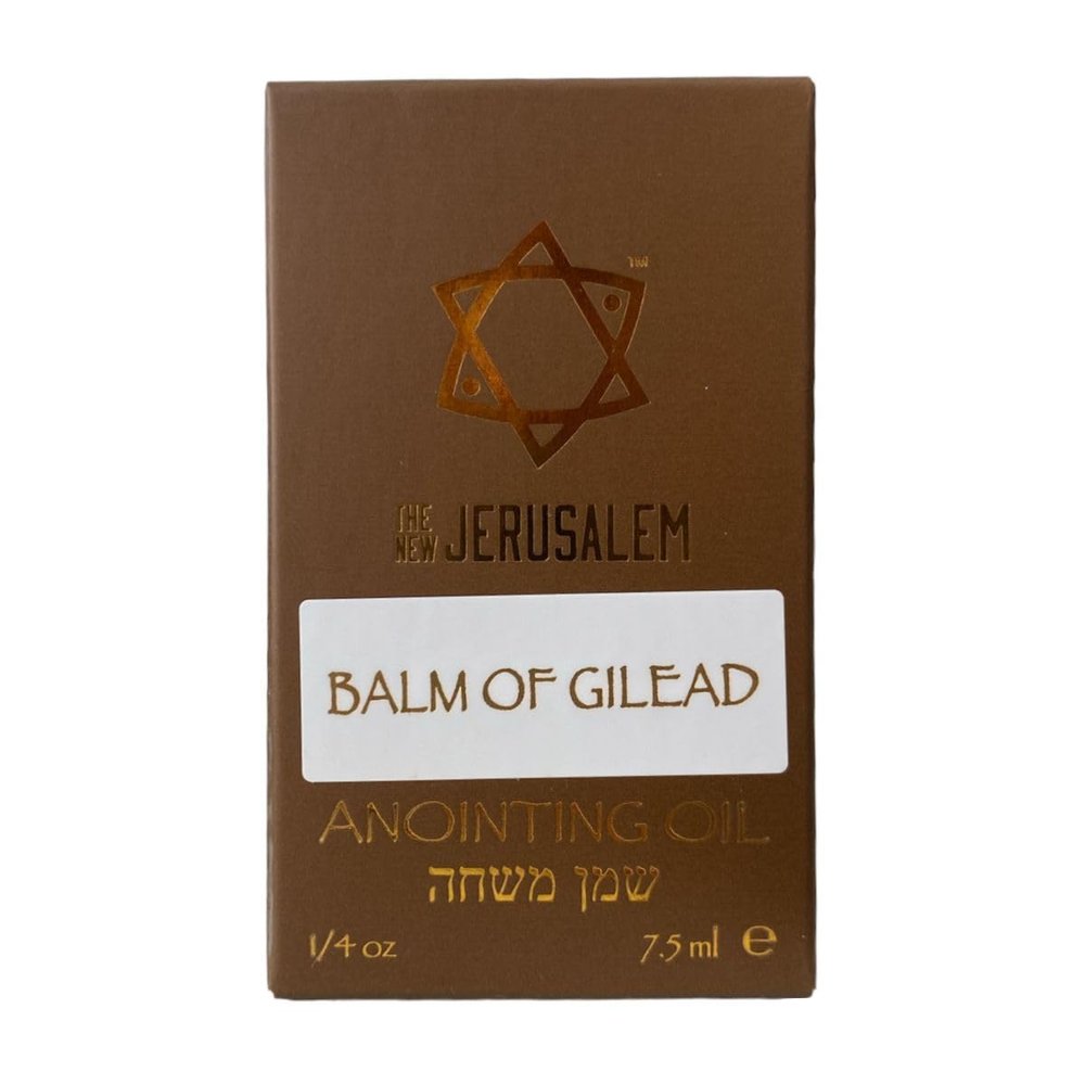Balm of Gilead Anointing Oil from Israel, Holy Spiritual Oils Bottles from Jerusalem Blessed, Handmade with Natural Ingredients and Blessed for Wedding Ceremony, Religious Use, 0.25 Fl Oz