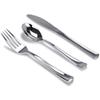 Nicole Fantini's LILLIAN Pre-Rolled Silver-polished 40 Pieces Extra Heavy Weight Full Size Cutlery Wrapped in & Linen-Like Napkin for individual guests for Elegant Parties view 3